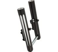 Arlen ness Fork Legs - Black - Deep Cut - Dual Disc