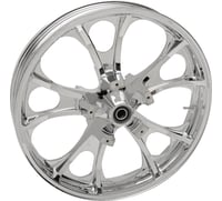 Coastal moto Wheel - Largo 3D - Front - Dual Disc/without ABS - Chrome - 21x3.5 - '08+ FL