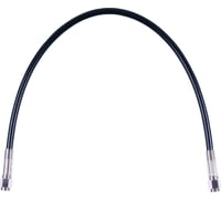 Magnum shielding Universal XR Brake Line - 28" - Black w/ Chrome Fittings