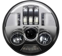 Custom dynamics ProBEAM LED Headlamp 5.75" - Chrome