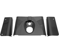 Drag specialties 3-Piece Fork Tins - Gloss Black - Ribbed - '86-'17 FLST