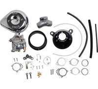 S&s cycle Super G Carburetor with Stealth Air Cleaner Kit - Chrome - Twin Cam