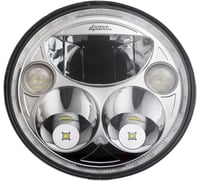 Custom dynamics 7" TruBEAM® Headlamp - Chrome - Chief