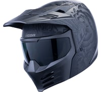Icon Elsinore™ Helmet - Darkgard - Black - 3XL