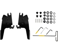 Memphis shades Batwing Mounting Kit - Black - Chief Bobber