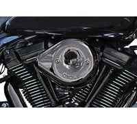 S&s cycle Stealth Teardrop Air Cleaner Cover - M8 - Lava Chrome