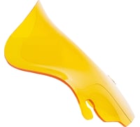Klock werks Kolor Flare™ Windshield - 6-1/2" - Yellow - FLH