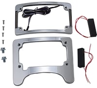 Custom dynamics Turn Signal Eliminator/Illuminated Tri-Frame - Chrome