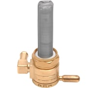 Golan products "Click-Slick" Fuel Petcock - Backward - Raw Brass - 22mm