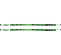 Factory effex Tie-Downs - Black/Green - Kawasaki