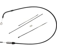 Drag specialties Clutch Cable - Upper - Bent Tube - 39" - Black/Black