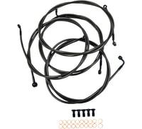 La choppers Handlebar Cable/Brake Line Kit - 15" - 17" Ape Hanger Handlebars - Midnight