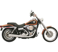 Bassani xhaust Road Rage Exhaust - Chrome - Short - '06-'17 FXD