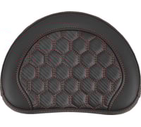 Saddlemen RoadSofa™ Sissy Bar Pad - Honeycomb - Red Stitching