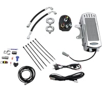 Ultracool Oil Cooler Kit - Side Mount - Chrome - Softail