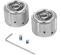 Figurati designs Axle Nut Cover - Front - Stainless Steel - POW MIA - Silver