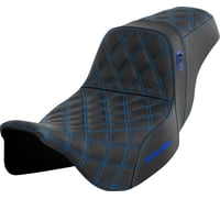 Saddlemen Pro Series SDC Performance Seat - without Backrest - Blue Stitch - FLH/FLT '08-'23