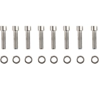 Drag specialties Bolt Kit - Lifter Block - Chrome - Smooth - M8