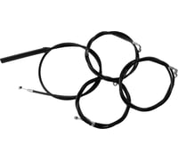 La choppers Handlebar Cable/Brake Line Kit - Complete - 18" - 20" Handlebars - Black Vinyl