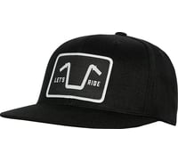 American Biker Handlebar Society Flexfit® Flatbrim Hat Black 