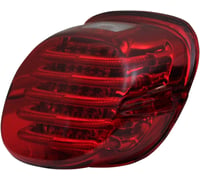 Custom dynamics Taillight - with License Plate Illumination Window - Red