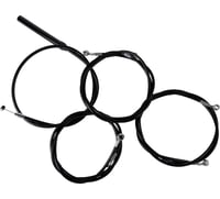 La choppers Handlebar Cable/Brake Line Kit - Complete - Stock Handlebars - Black Vinyl
