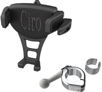 Ciro Phone Holder - Constrictor - Black - Chrome 7/8" | 1" Handlebar Mount