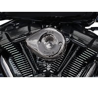 S&s cycle Stealth Mini Teardrop Air Cleaner Cover - M8 - Lava Chrome
