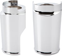Arlen ness Fat Tire Fork Boot Cover - Chrome