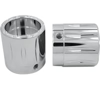 Avon grips Front Axle Nut Cover - Chrome - Rival - 1"