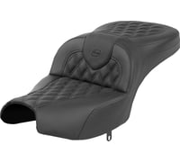 Saddlemen Roadsofa™ Seat - Without Backrest - Black - Lattice Stitch - Indian Pursuit '22-'24