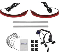 Custom dynamics Saddlebag Lights - Low Profile - Red Lens - Indian