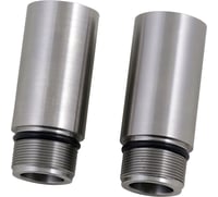 Cycle visions Chrome Fork Tube Extensions - 39 mm Diameter - Extends +3"