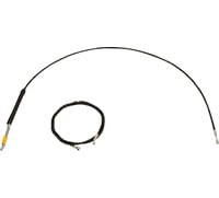 La choppers Handlebar Cable/Brake Line Kit - 12" - 14" Ape Hanger Handlebars - Black Vinyl