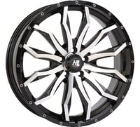 High lifter Wheel - HL21 - Front/Rear - Gloss Black w/Machined - 20x7 - 5/4.5 - 4+3 (+10 mm)