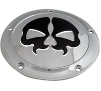 Drag specialties Split Skull Derby Cover - Chrome