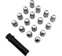 Moose utility Lug Nut - Splined - 12 mm x 1.50 - Chrome - 16 Pack