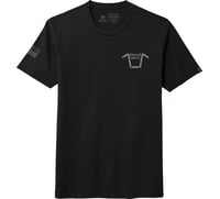 American Biker Handlebar Society Perfect Weight T Shirt Black/Gray 