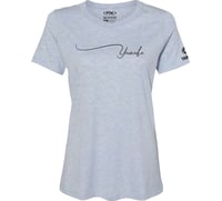 Factory Effex Women's Yamaha Signature T Shirt Light Heather Blue 