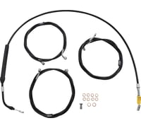 La choppers Handlebar Cable/Brake Line Kit - 12" - 14" Ape Hanger Handlebars - Black Vinyl