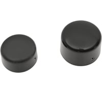 Drag specialties Axle Caps - Black - Rear
