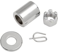 Colony Axle - Rear - Chrome - Kit - 91-99 Dyna