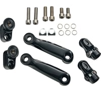 Ciro Adjustable RydeCulture™ Charles Chapa Peg Mounts - Passenger - Black - Indian