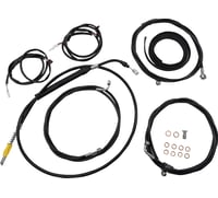 La choppers Cable Kit - 18" - 20" Handlebars - ABS - Black
