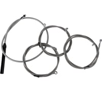 La choppers Handlebar Cable/Brake Line Kit - Complete - Stock Handlebars - Stainless