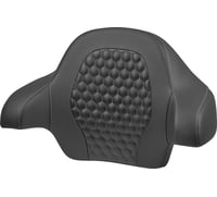 Saddlemen Tour Pack Backrest Pad - Honeycomb - Gray Stitching - FLH/FLT '14-'24