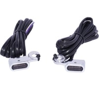 Drag specialties Marker Lights - Amber/White - Smoke Lens - Chrome