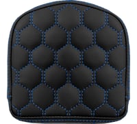 Saddlemen RoadSofa™ Sissy Bar Pad - Honeycomb - Blue Stitching