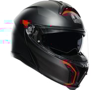 AGV Tourmodular Helmet Frequency Matte Gunmetal/Red 