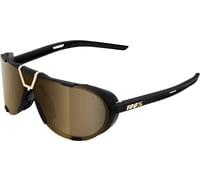100% Westcraft Sunglasses - Soft Tact Black - Soft Gold Mirror